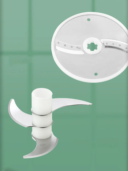 5-in-1-Set für elektrische Gemüseschneider, tragbar, wiederaufladbar, kabellose Küchenmaschine und Zerkleinerer für Paprika, Knoblauch und Fleisch - FUXL-Shopify 