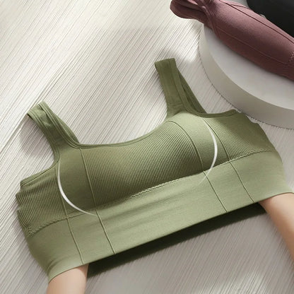 Atmungsaktive Sport-Bh Anti-Schweiß Fitness Top Frauen Nahtlose Yoga Bh Stoßfest Crop Top Push-Up Sport Bh Gym workout Top