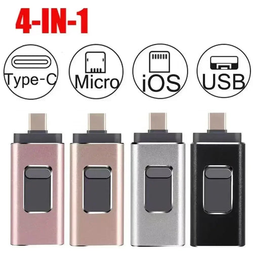 4-in-1 OTG USB 3.0 Flash Drive  – Speicherstick für iPhone & Android