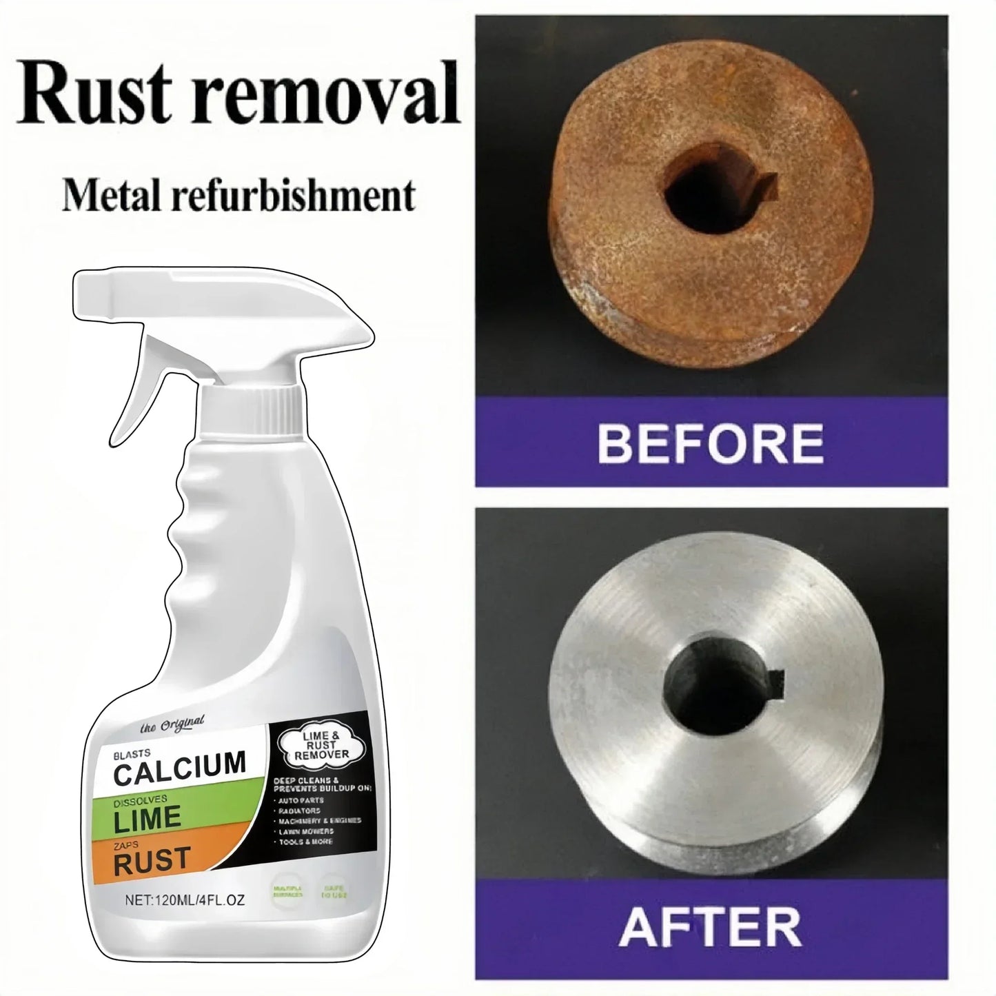 Rostentferner Spray 120ml – Entrostungsspray für Auto, Metall & Werkzeug