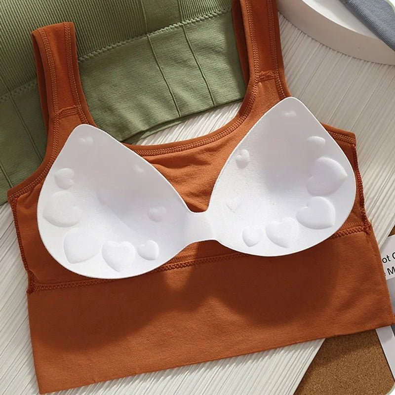 Atmungsaktive Sport-Bh Anti-Schweiß Fitness Top Frauen Nahtlose Yoga Bh Stoßfest Crop Top Push-Up Sport Bh Gym workout Top