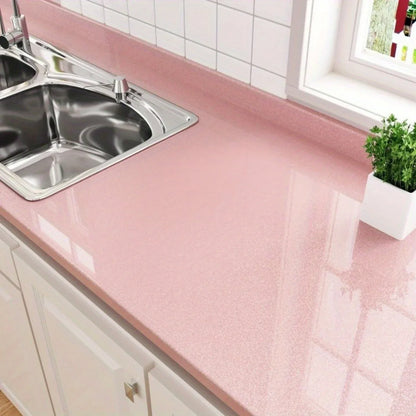 Selbstklebende PVC-Tapete – Wasserdicht, Abnehmbar | Weiß, Schwarz, Pink, Gelb