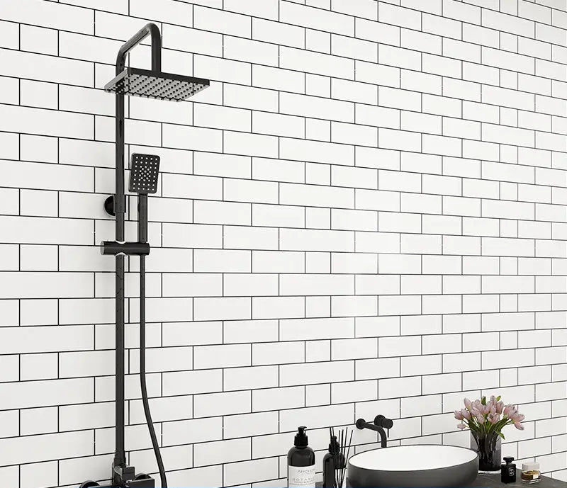 20 Meter selbstklebende Tapete für Badezimmer, wasserfeste Aufkleber, WC-Wandrenovierung, formaldehydfrei, Küchendekoration, Wandaufkleber