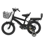 Kinderfahrrad 14 Zoll mit Korb & Rückenlehne – Höhenverstellbar, Stützräder, bis 60 kg belastbar für Kinder 3-7 Jahre - FUXLShop