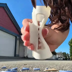 Weiße flexible silikon-haarklammer mit modernem design und rutschfester haarspange online bestellen