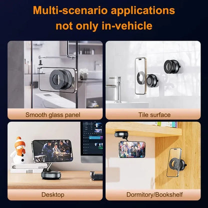 FUXL für Magsafe Autotelefonhalter 360° °   Intelligente Vakuumadsorption Telefonhalterung Autohalterung Windschutzscheibe Magnetischer stabiler Halter