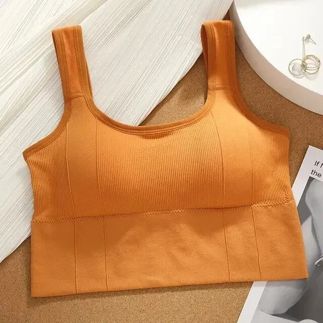Atmungsaktive Sport-Bh Anti-Schweiß Fitness Top Frauen Nahtlose Yoga Bh Stoßfest Crop Top Push-Up Sport Bh Gym workout Top