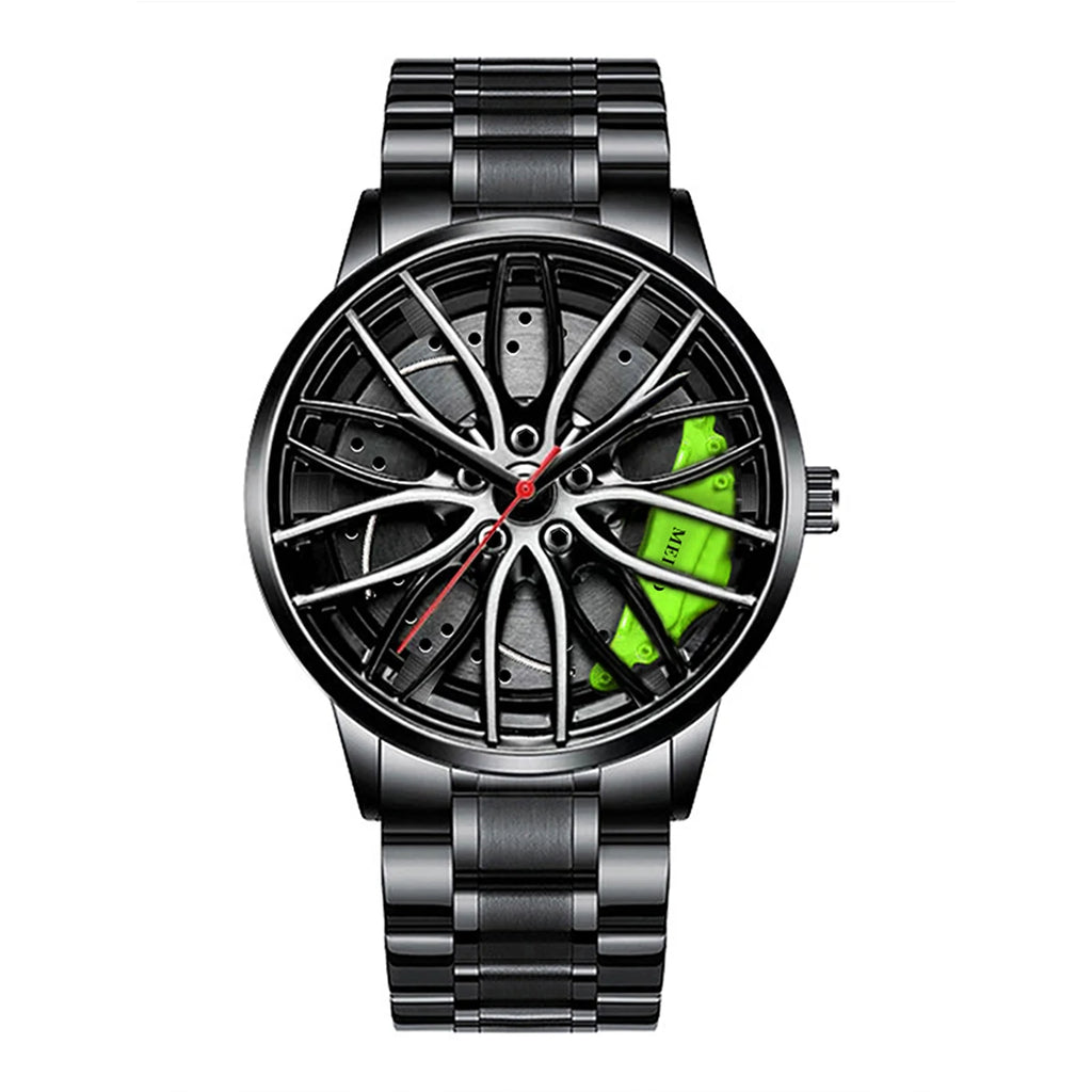 Herren Quarzuhr mit Edelstahlband – Modische Sportuhr 40mm Zifferblatt – FUXLShop