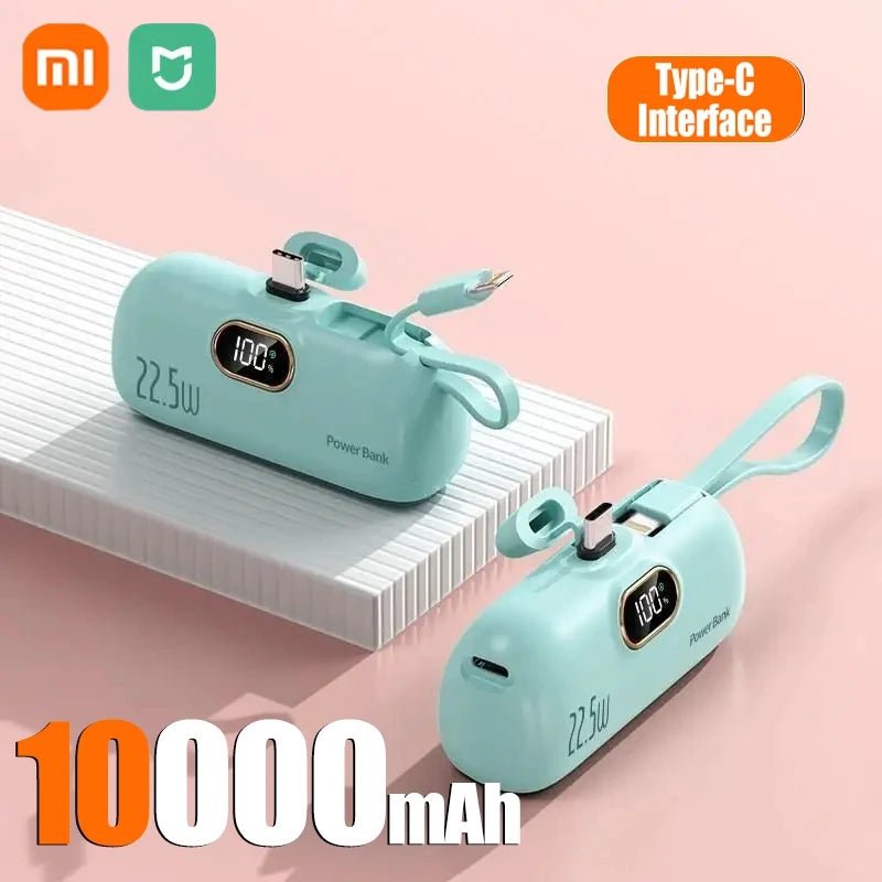 Xiaomi Mini Praktische mobile Powerbank 30000 mAh Tragbares Schnellladen geeignet für iPhone 16 15 14 Samsung Externer Akku