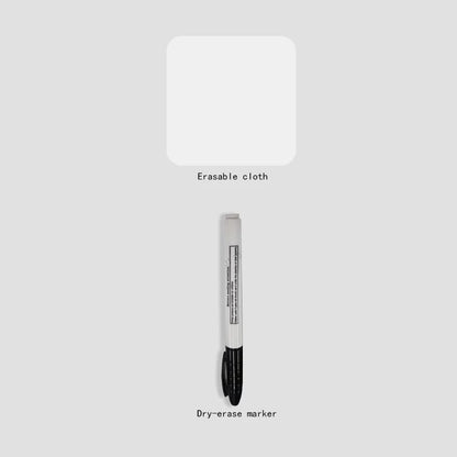 A5 wiederverwendbares Whiteboard-Notizbuch-Set mit Whiteboard-Stift, Löschtuch, Leder, Notizblock, Wochenplaner, tragbar, stilvoll, Büro