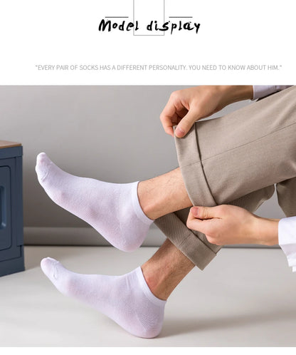 5 Pairs of Women's/men's Boat Socks Invisible Low Cut Anti Slip Summer No Show Ankle Socks Solid Color Casual Breathable - FUXL-Shopify 