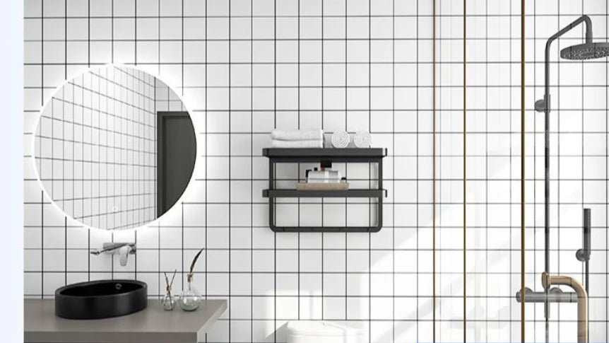 20 Meter selbstklebende Tapete für Badezimmer, wasserfeste Aufkleber, WC-Wandrenovierung, formaldehydfrei, Küchendekoration, Wandaufkleber