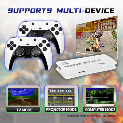 M15 Retro Game Stick mit 20.000+ Spielen & 23 Emulatoren, 4K HDMI - Ausgabe, kabellose Controller, ideal für TV & Beamer. Einfach anschließen & losspielen. - FUXL - Shopify