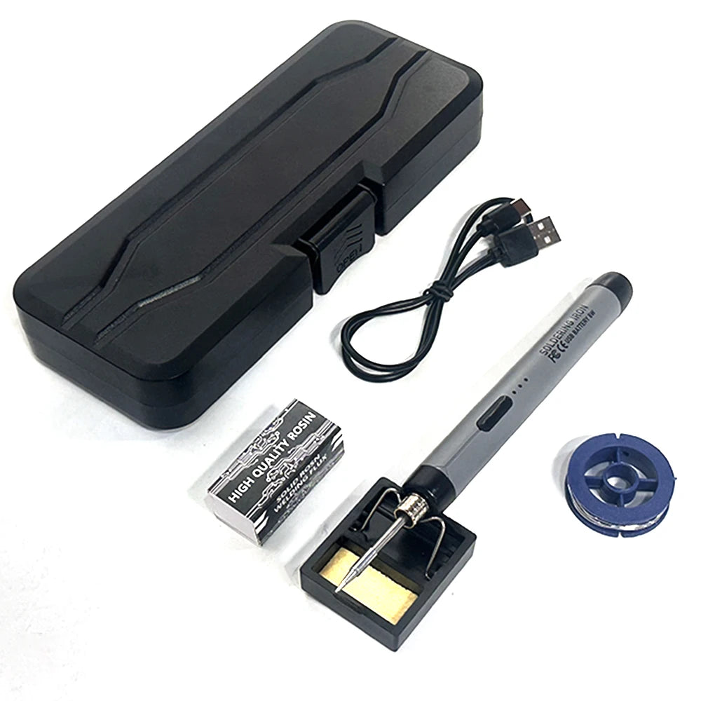 USB-Lötkolben Mini-Lötkolben-Set, tragbar, für den Haushalt, Typ-C-Schnittstelle, 800 mAh Akku, einstellbare Temperatur - FUXL-Shopify 