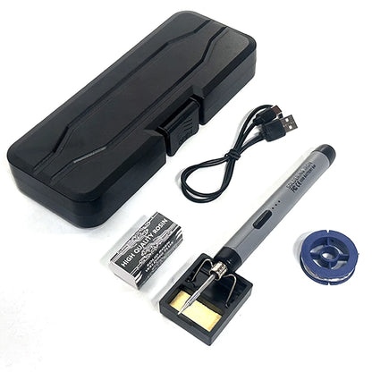 USB-Lötkolben Mini-Lötkolben-Set, tragbar, für den Haushalt, Typ-C-Schnittstelle, 800 mAh Akku, einstellbare Temperatur - FUXL-Shopify 
