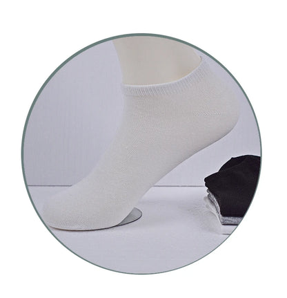 5 Pairs of Women's/men's Boat Socks Invisible Low Cut Anti Slip Summer No Show Ankle Socks Solid Color Casual Breathable - FUXL-Shopify 