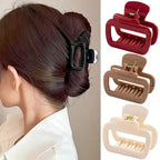 Flexible silikon-haarklammern schwarze claw clip hält dunklen braunen dutt ideal für besondere anlässe online bestellen