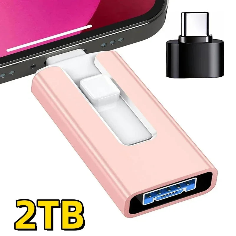 4-in-1 USB-Stick für iPhone, iPad, Android & PC – USB 3.0, 256 GB bis 2 TB