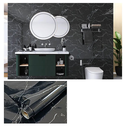 Wasserdichte Marmor Vinylfolie 60cm - Selbstklebende Tapete für Bad & Küche