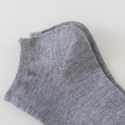 5 Pairs of Women's/men's Boat Socks Invisible Low Cut Anti Slip Summer No Show Ankle Socks Solid Color Casual Breathable - FUXL-Shopify 