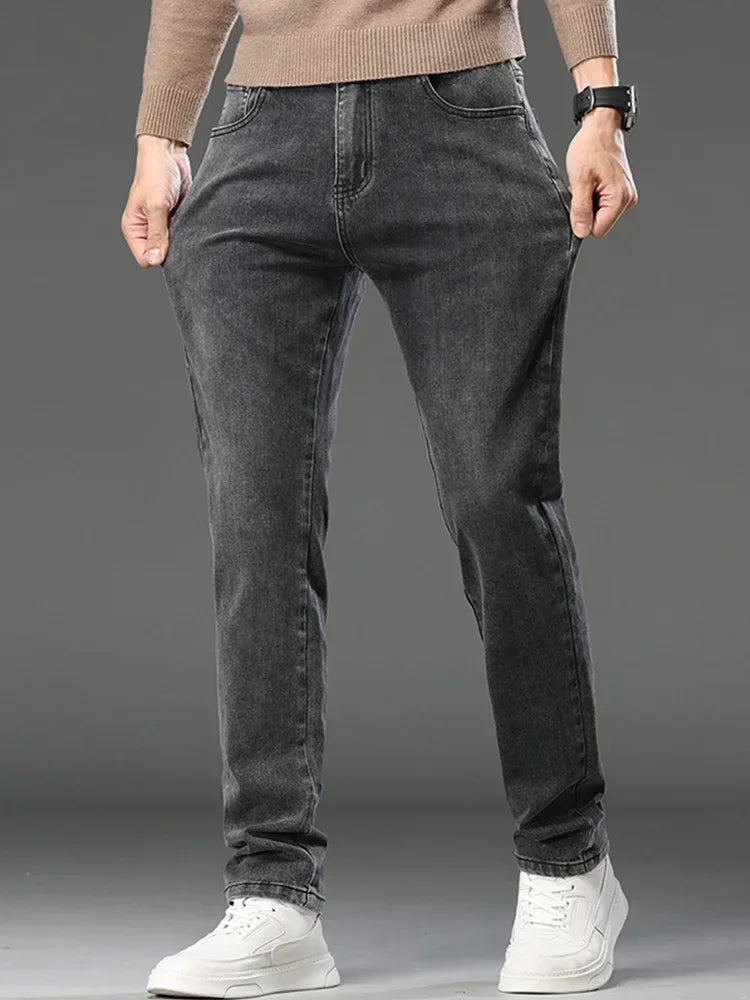 Herren Slim Fit Jeans Straight Leg - Business Casual Denim - FUXLShop