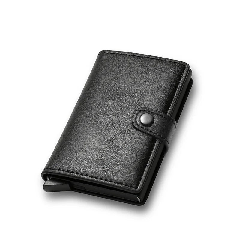Carbon Fiber Geldbörse Männer – Ultradünne RFID-Blocker Kreditkartenhalter aus Metall  Slim Pop-Up Design  Schwarz - FUXL-Shopify 