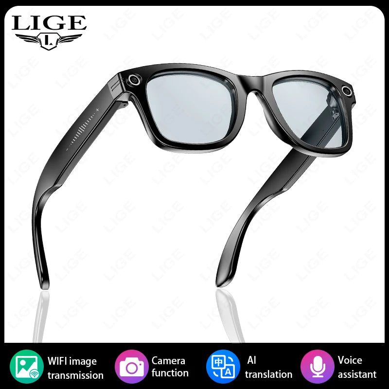 Neue 800 W Pixel Smart Brille mit AI Kamera Mikrokamera Fotografie Videoaufzeichnung Sprachanruf Übersetzung Gradient Sonnenbrille