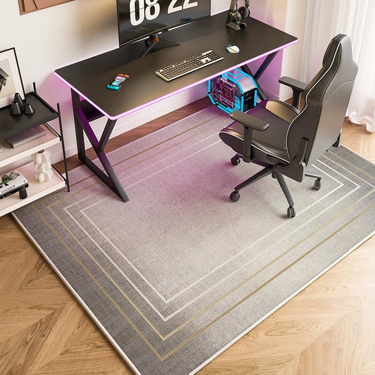 VIKAMA Drehbare Computerstuhlmatte, Schalldämmung des Gaming-Stuhls, Fußpolster für Schlafzimmer und Arbeitszimmer, Heimdekoration