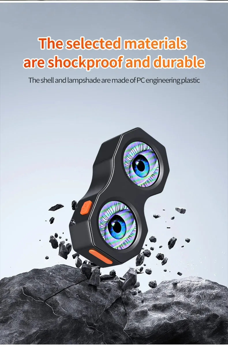 LED Motorrad Rücklicht mit Teufelsauge-Design – Dynamische Atmosphärenbeleuchtung mit App-Steuerung - FUXLShop