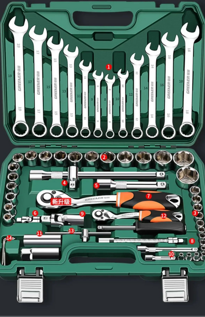 Auto Reparatur Werkzeuge Box Sets Elektriker Spanner Anti-fallen Fall Wasserdicht Stoßfest Sicherheit Teile Organizer Anti-herbst Toolbox - FUXL-Shopify 