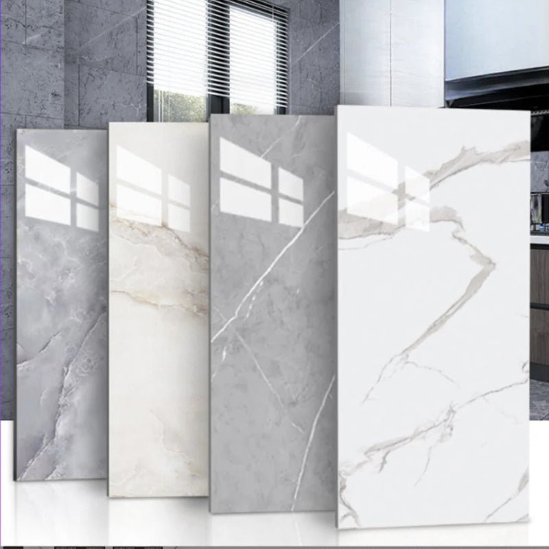 10–20 Stück 30 x 60 cm selbstklebende Marmor - PVC - Bodenfliesen, wasserdicht, abziehbarer Wandaufkleber, Küche, Badezimmer, abnehmbare Heimdekoration ﻿ - FUXL - Shopify