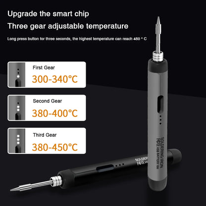USB-Lötkolben Mini-Lötkolben-Set, tragbar, für den Haushalt, Typ-C-Schnittstelle, 800 mAh Akku, einstellbare Temperatur - FUXL-Shopify 