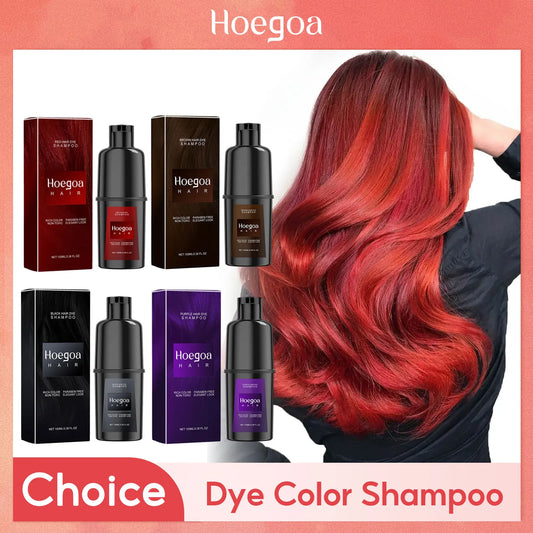 DIY Sofort-Haarfärbe-Shampoo – Natürliche Schwarzfärbung, repariert graues & weißes Haar, sanft & reizfrei für Männer und Frauen