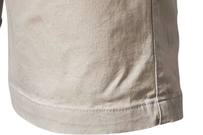 2025 neue Sommer 100% Baumwolle Solide Shorts Männer Hohe Qualität Casual Business Social Elastische Taille Männer Shorts 10 Farben Strand shorts - FUXL-Shopify 