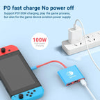 3-in-1 USB-C Hub HDMI 4K 30Hz PD 100W Schnellladung USB 3.0 Dockingstation MacBook Laptop - FUXLShop