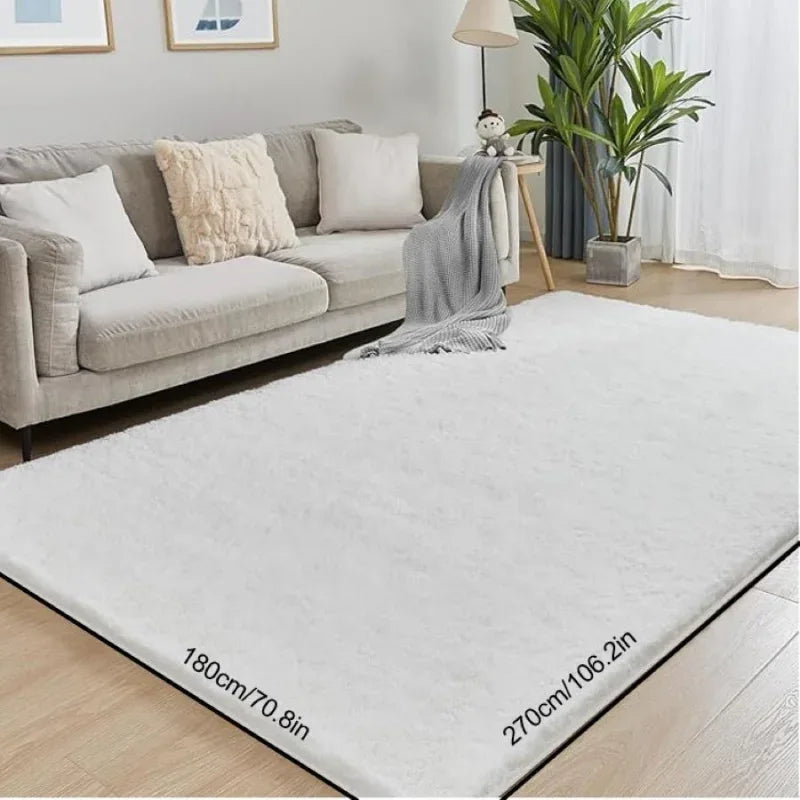 Persischer Samt-Teppich – Weicher Plüsch-Teppich, rutschfest, für Schlafzimmer & Wohnzimmer