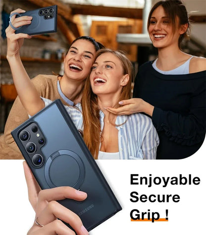 Magnetische Metal Ring Stand Hülle für Samsung Galaxy S25 - FUXL-Shopify 