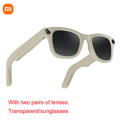 Xiaomi Mijia Smart AI Brille 800 W Pixel AI Schießen Kamera HD Foto Video Sprachanruf Übersetzung Wasserdichte Bluetooth Brille