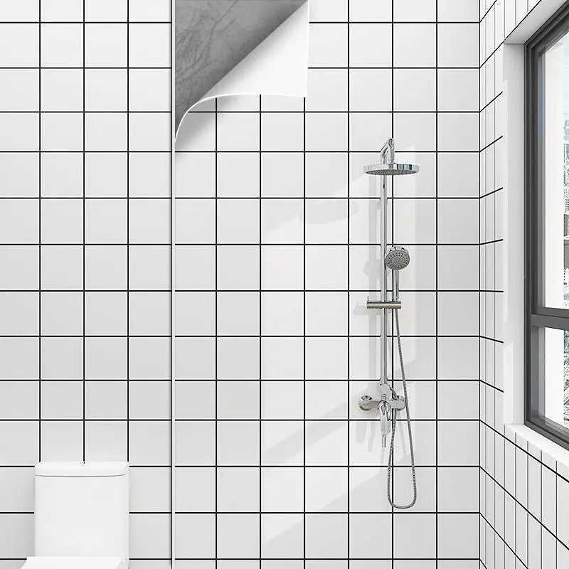 20 Meter selbstklebende Tapete für Badezimmer, wasserfeste Aufkleber, WC-Wandrenovierung, formaldehydfrei, Küchendekoration, Wandaufkleber