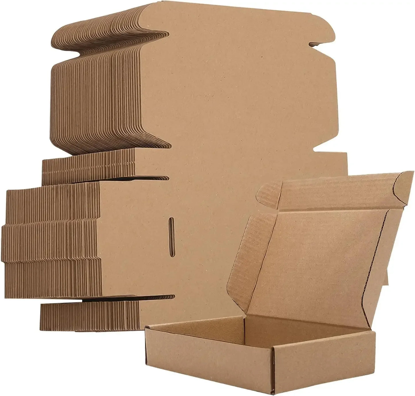 20 Stück Versandkartons aus Wellpappe, für Versandtaschen, braune Versandkartons aus Wellpappe, Versandkarton