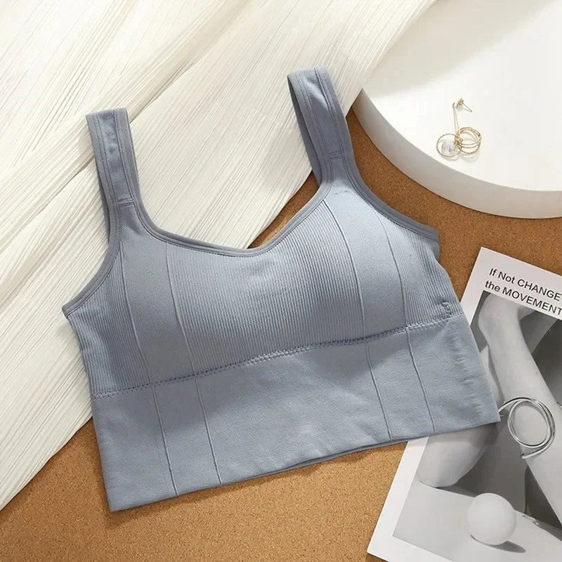 Atmungsaktive Sport-Bh Anti-Schweiß Fitness Top Frauen Nahtlose Yoga Bh Stoßfest Crop Top Push-Up Sport Bh Gym workout Top