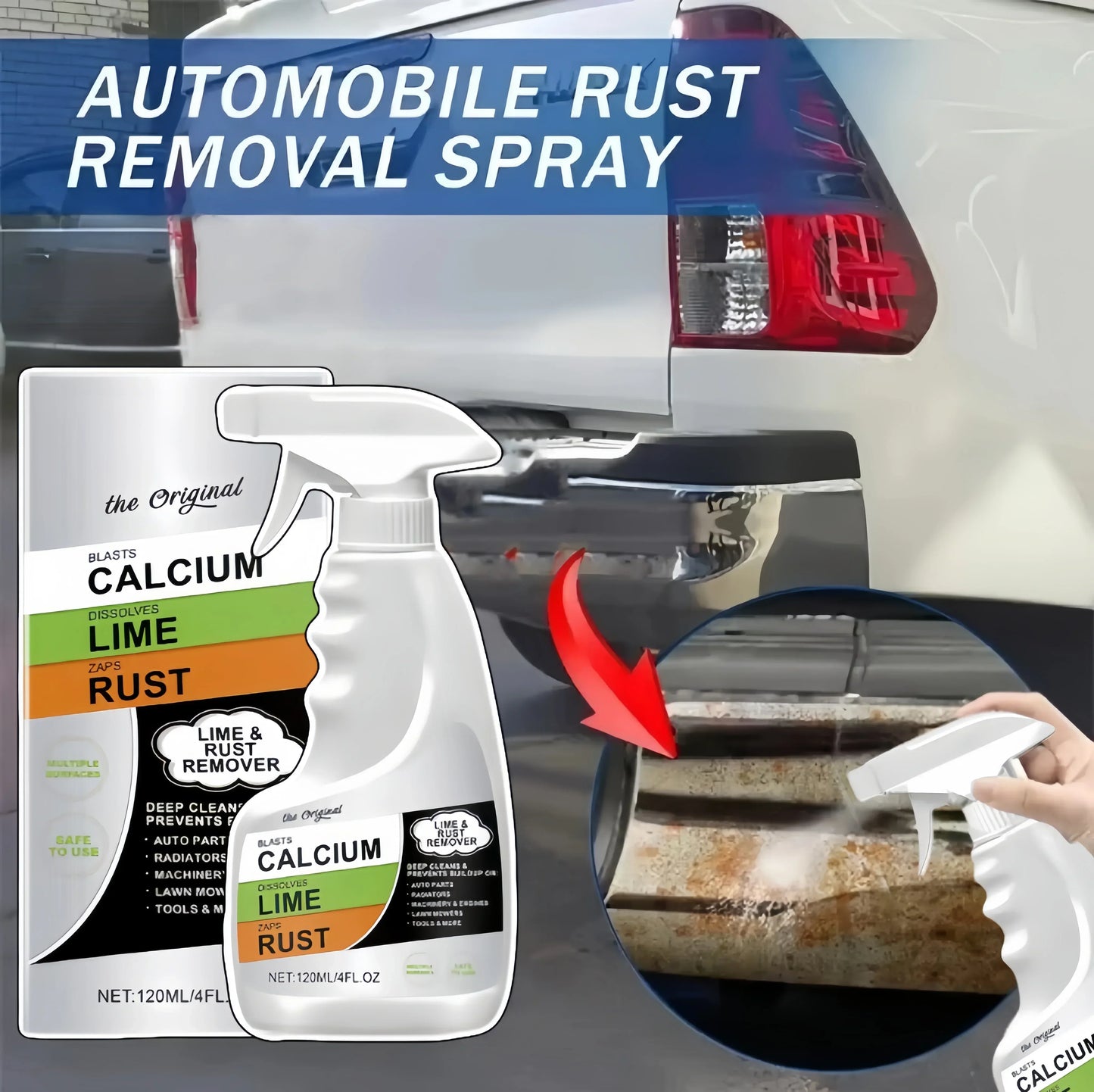 Rostentferner Spray 120ml – Entrostungsspray für Auto, Metall & Werkzeug