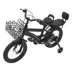 Kinderfahrrad 14 Zoll mit Korb & Rückenlehne – Höhenverstellbar, Stützräder, bis 60 kg belastbar für Kinder 3-7 Jahre - FUXLShop