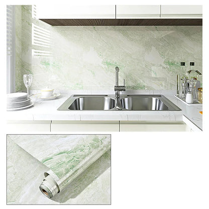 Wasserdichte Marmor Vinylfolie 60cm - Selbstklebende Tapete für Bad & Küche