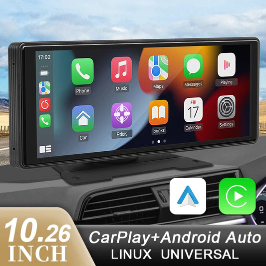 10,26 "Auto Spiegel Radio Multimedia Video Player Universal Wireless Carplay Android Auto Bildschirm Mit Bluetooth AUX USB