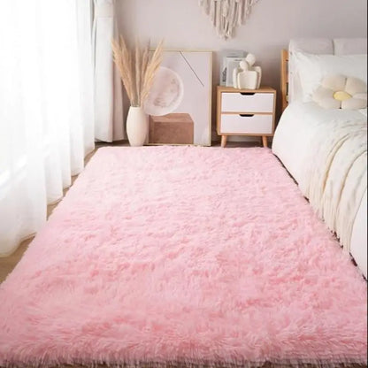 Persischer Samt-Teppich – Weicher Plüsch-Teppich, rutschfest, für Schlafzimmer & Wohnzimmer