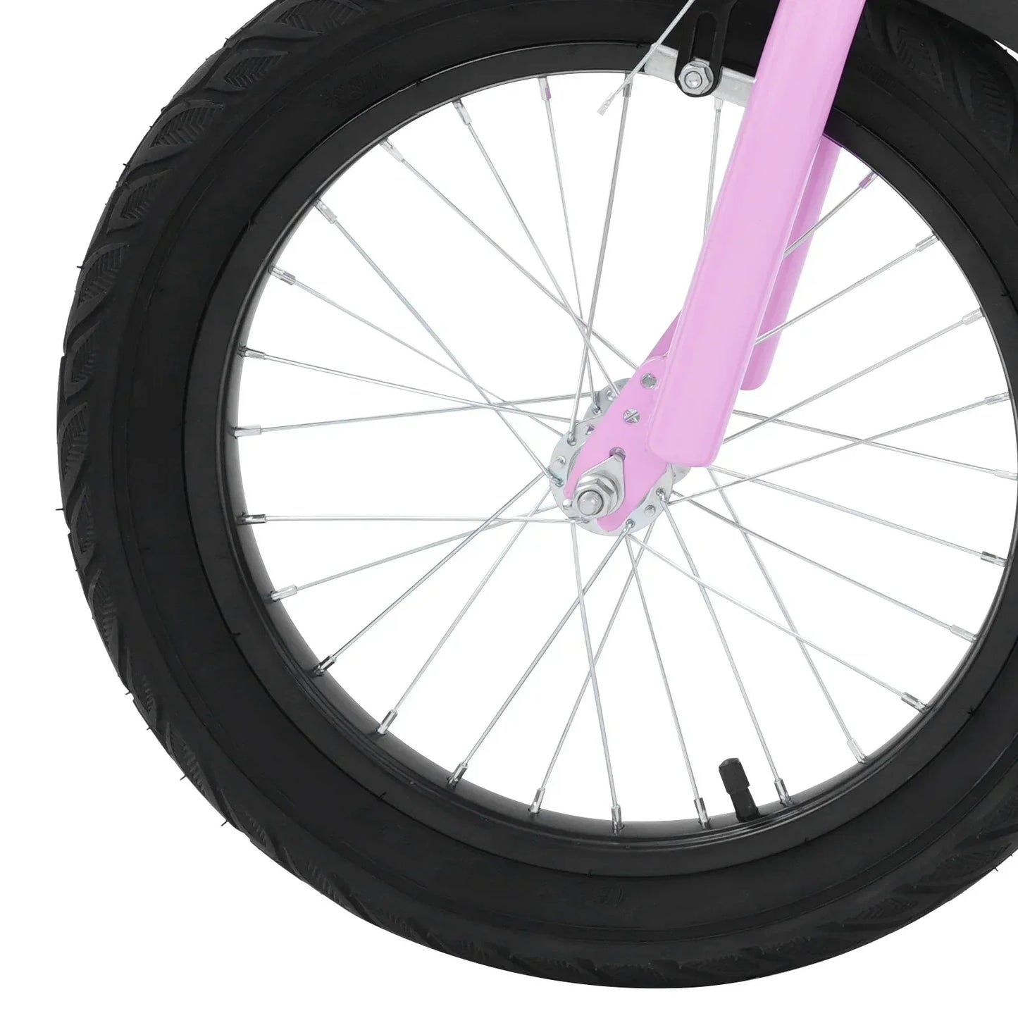 Kinderfahrrad 16 Zoll mit LED-Licht & Stützrädern – Höhenverstellbar für Kinder 5-8 Jahre, bis 60 kg belastbar - FUXLShop