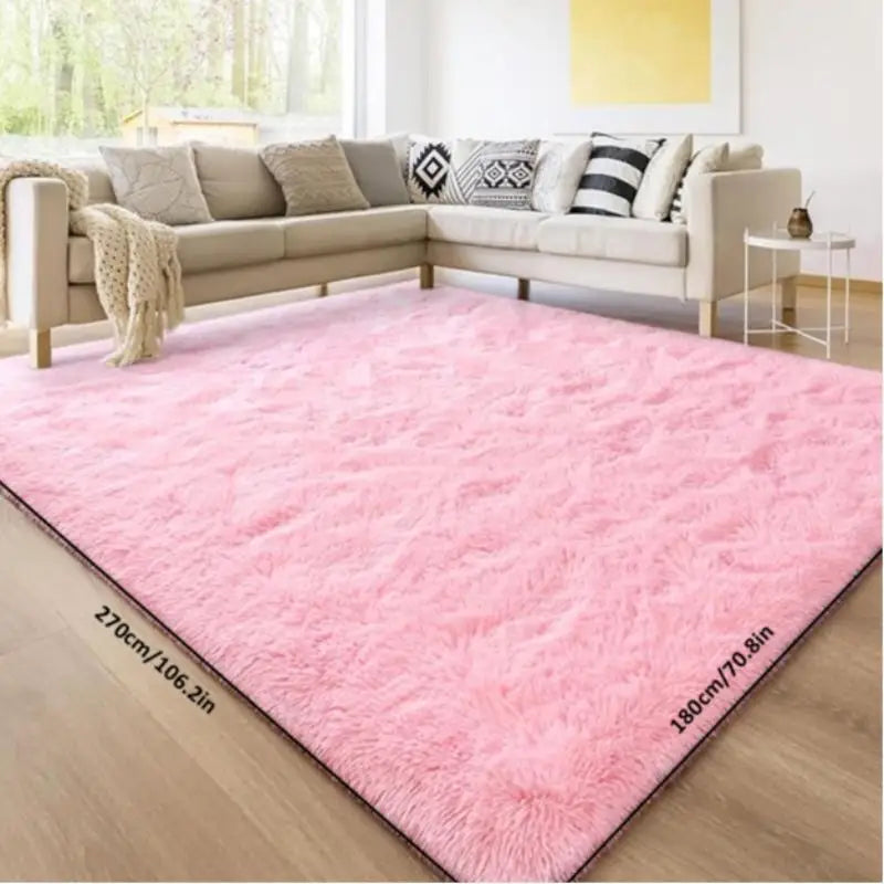 Persischer Samt-Teppich – Weicher Plüsch-Teppich, rutschfest, für Schlafzimmer & Wohnzimmer