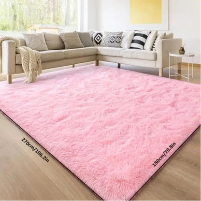 Persischer Samt-Teppich – Weicher Plüsch-Teppich, rutschfest, für Schlafzimmer & Wohnzimmer
