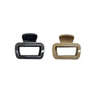 Zwei flexible silikon-haarklammern in schwarz und beige ideal für besondere anlässe online bestellen